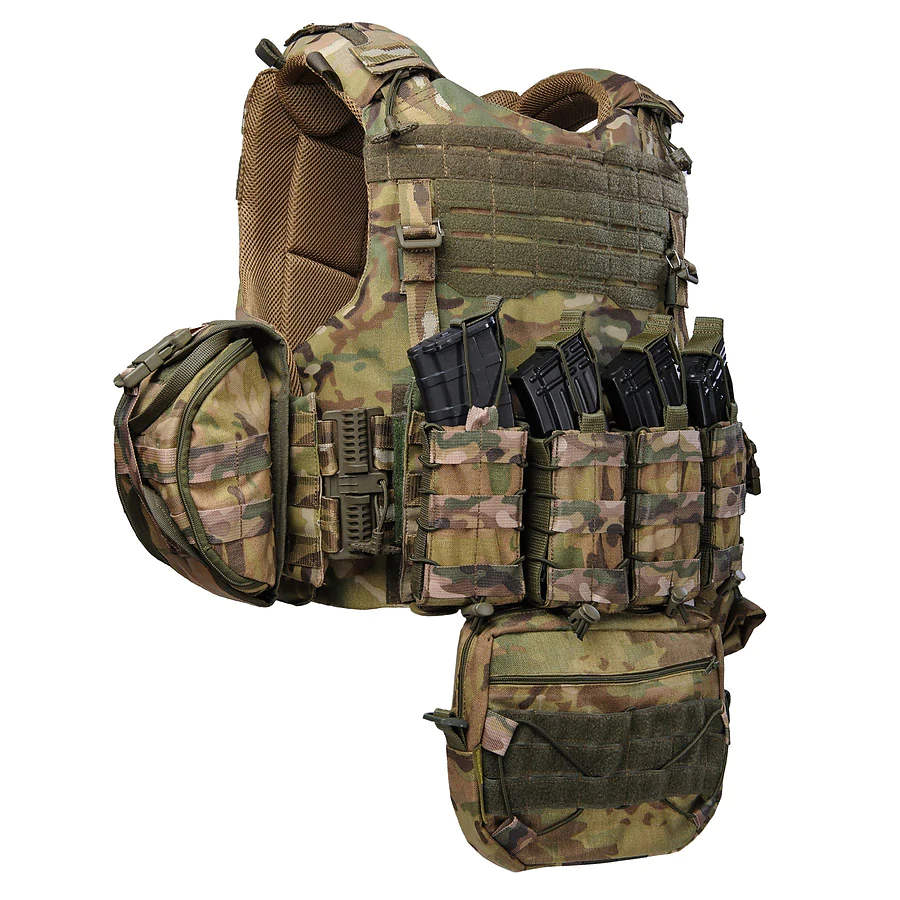 Плитоноска Warmor gen.4 Max. Мультикам. 9 подсумков.