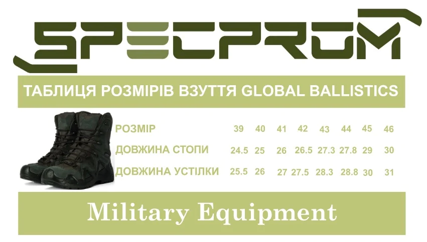 Берцы тактические Global Ballistics WATERPROOF. Олива