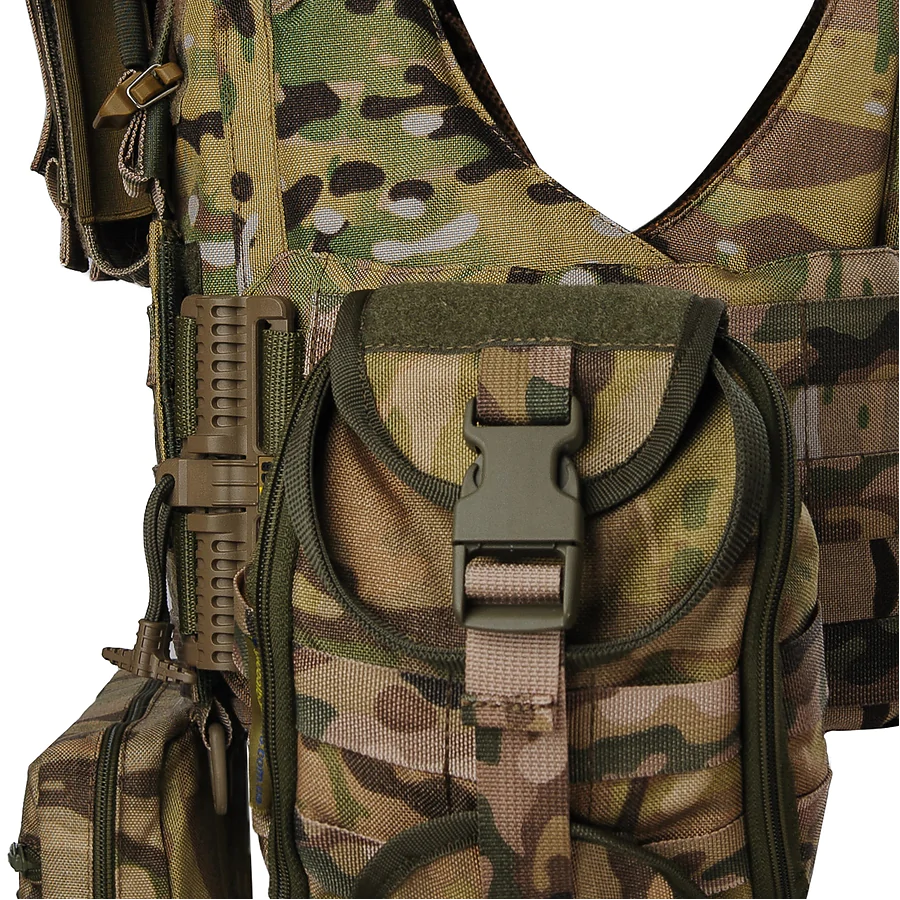 Плитоноска женская Warmor gen.3 FL MAX (for Ladies). С максимальным набором подсумков и защитой шеи 1 класс ДСТУ. Мультикам.