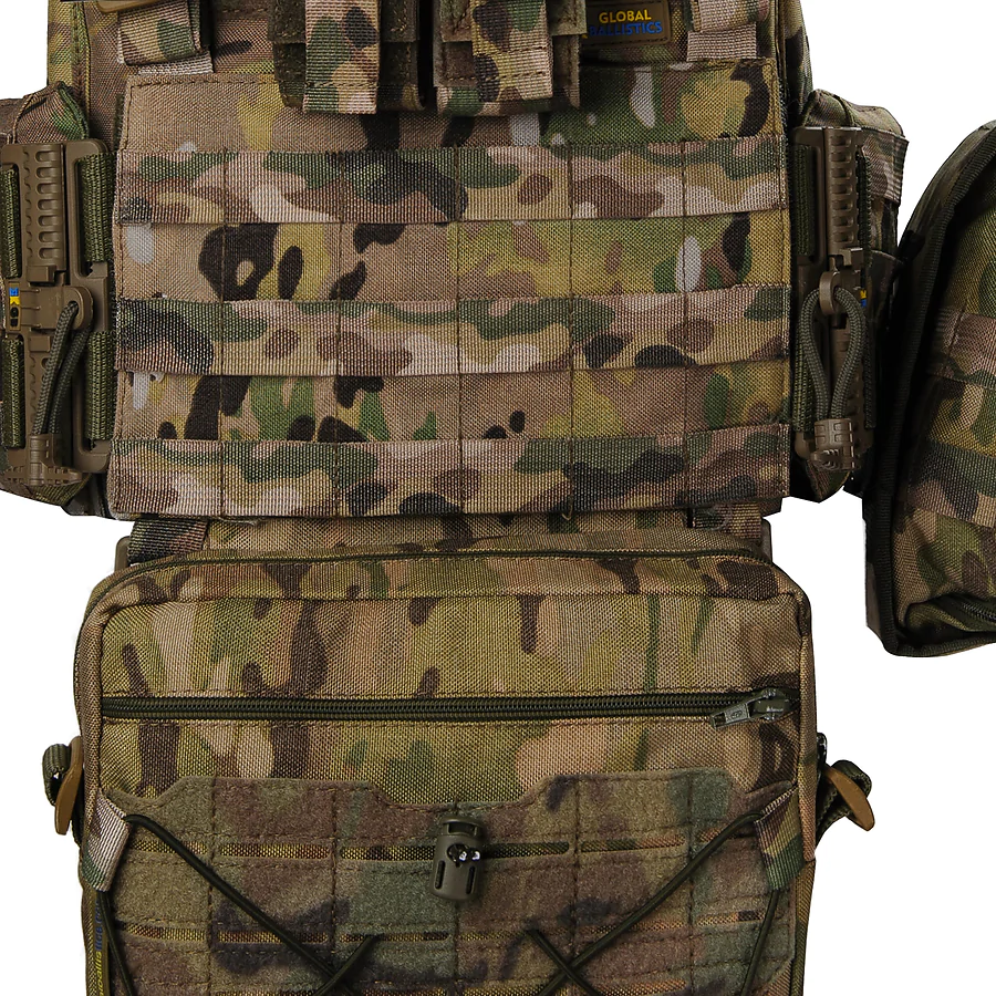 Плитоноска женская Warmor gen.3 FL MAX (for Ladies). С максимальным набором подсумков и защитой шеи 1 класс ДСТУ. Мультикам.