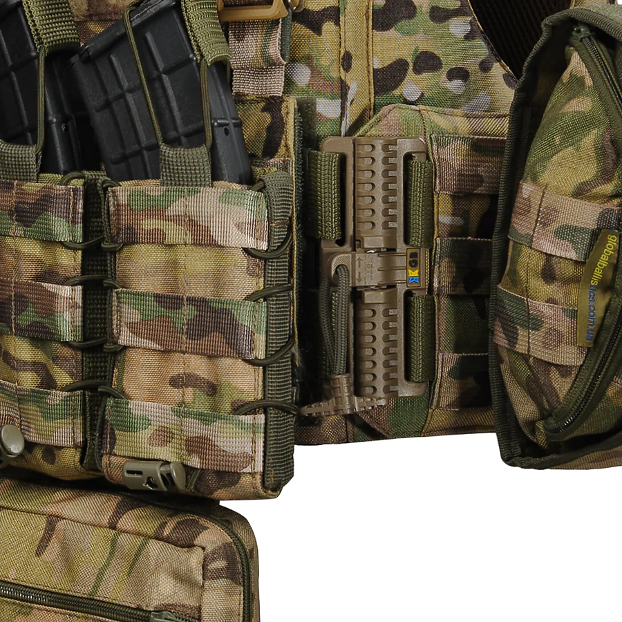 Плитоноска женская Warmor gen.3 FL MAX (for Ladies). С максимальным набором подсумков, быстрым боковым и верхним сбросом (без плит). Мультикам.