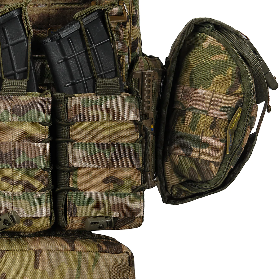 Плитоноска женская Warmor gen.3 FL MAX (for Ladies). С максимальным набором подсумков, быстрым боковым и верхним сбросом (без плит). Мультикам.