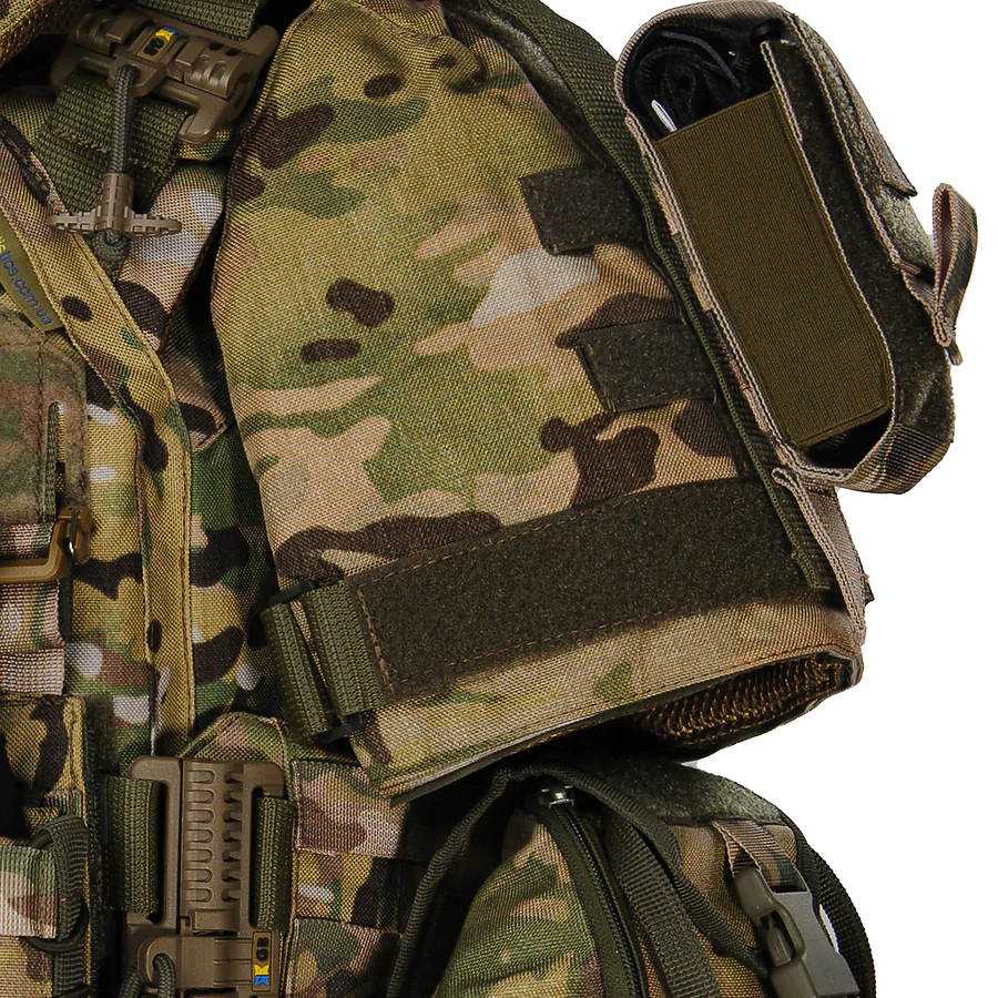 Плитоноска жіноча Warmor gen.3 FL MAX (for Ladies) (без плит). З максимальним набором підсумків, захистом шиї та плечей по 1 класу ДСТУ. Мультикам.