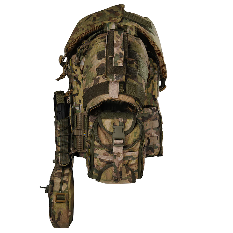 Плитоноска жіноча Warmor gen.3 FL MAX (for Ladies) (без плит). З максимальним набором підсумків, захистом шиї та плечей по 1 класу ДСТУ. Мультикам.
