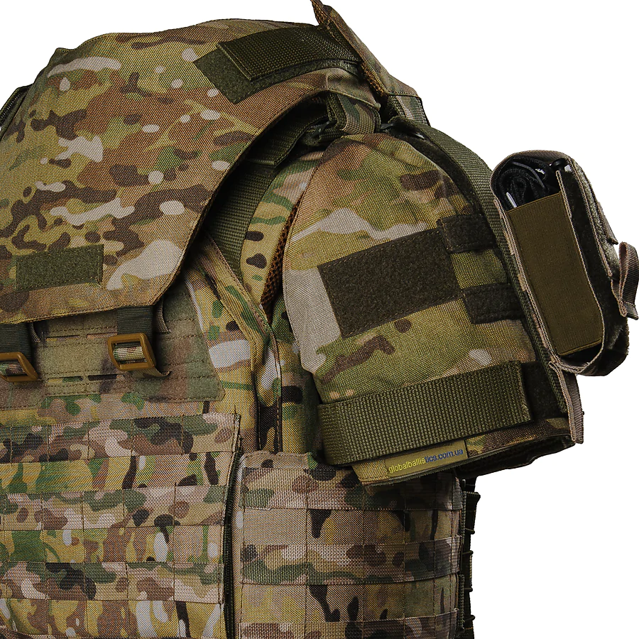 Плитоноска жіноча Warmor gen.3 FL MAX (for Ladies) (без плит). З максимальним набором підсумків, захистом шиї та плечей по 1 класу ДСТУ. Мультикам.