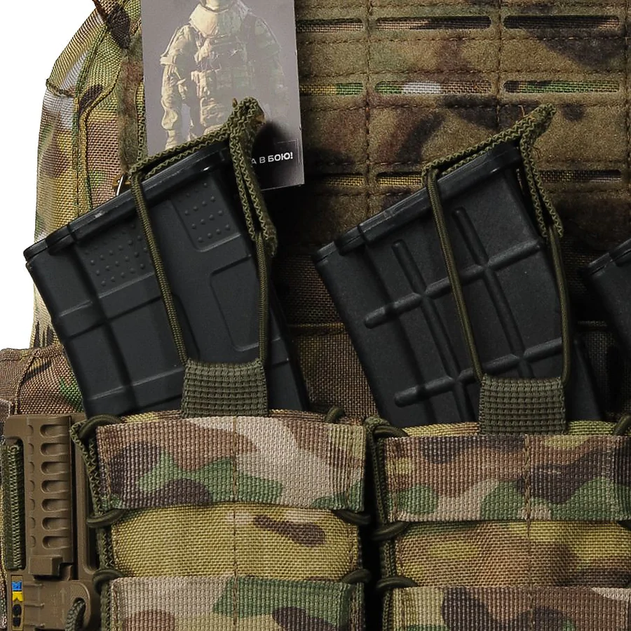 Плитоноска женская Warmor gen.3 FL (for Ladies). С подсумками под магазины АК и быстрым боковым и верхним сбросом (без плит). Мультикам.