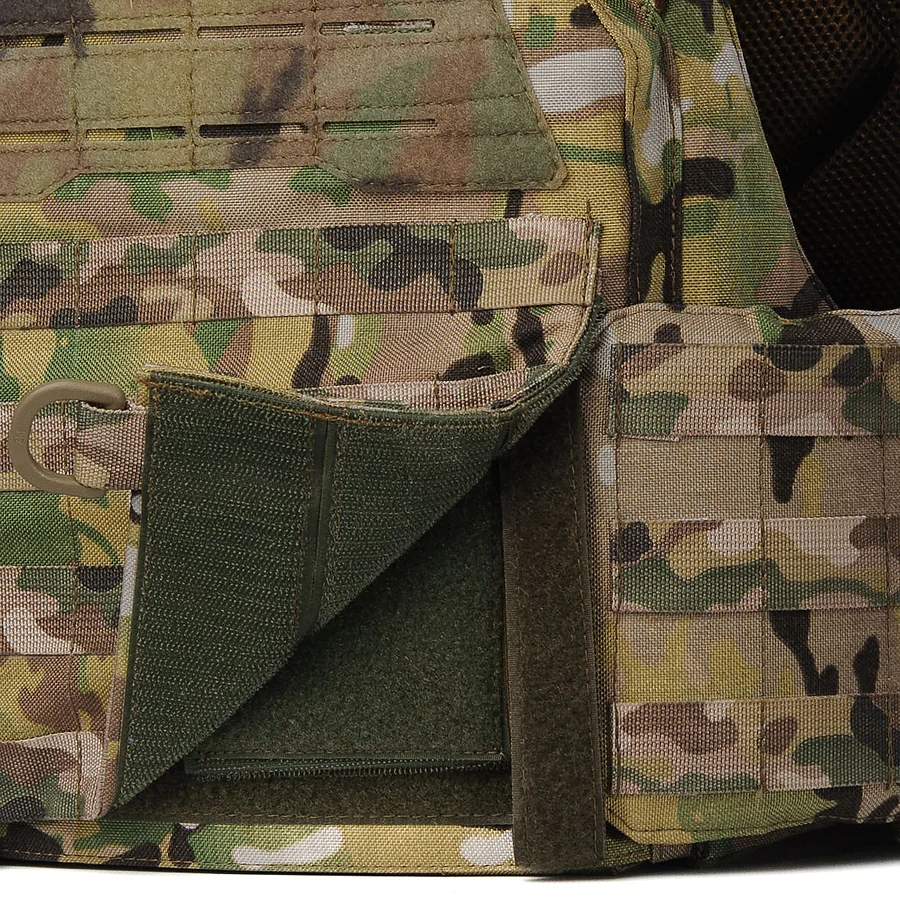Плитоноска женская Warmor gen.3 FL (for Ladies). С подсумками под магазины АК и быстрым боковым и верхним сбросом (без плит). Мультикам.