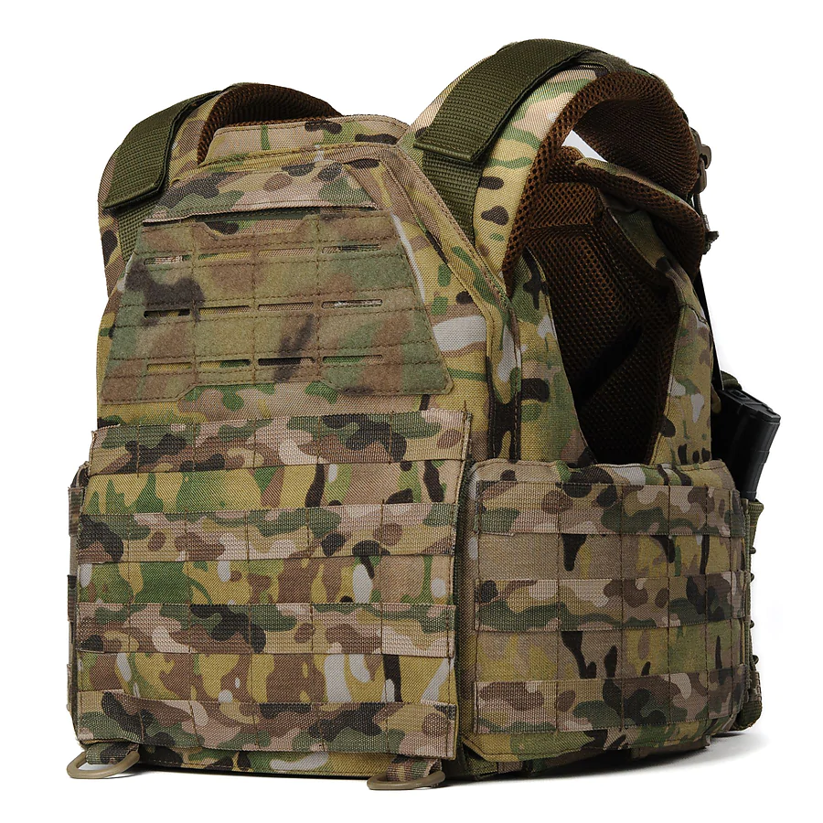 Плитоноска женская Warmor gen.3 FL (for Ladies). С подсумками под магазины АК и быстрым боковым и верхним сбросом (без плит). Мультикам.
