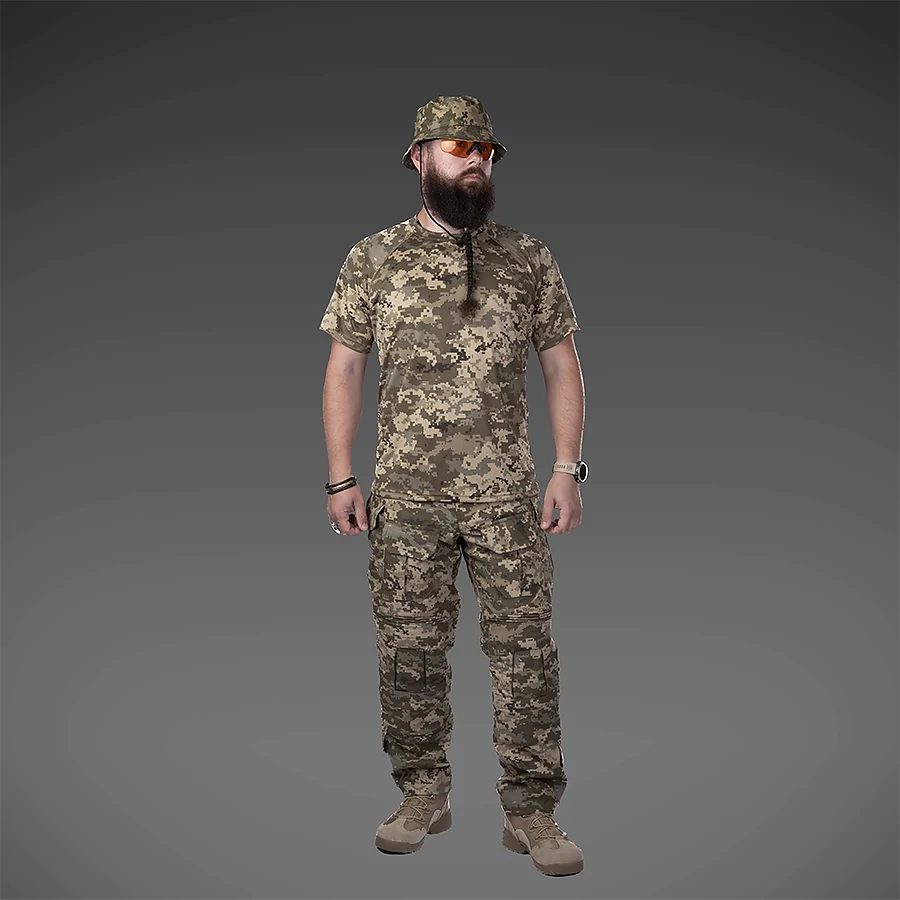 Боевые штаны без наколенников SPECPROM G3 Combat Pants. Пиксель ММ14
