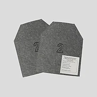 Бронеплиты стальные 2-го класса. Вес 1.9 кг. Размер 25 на 30 см.