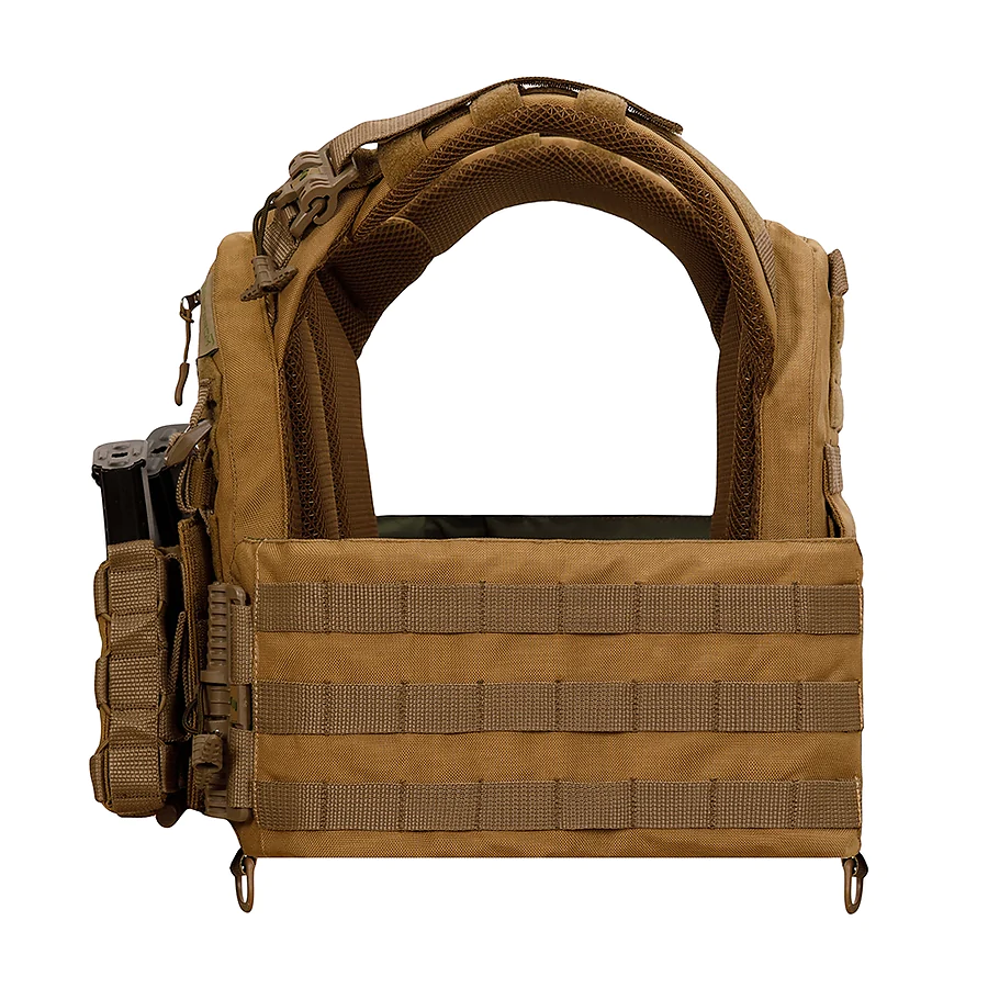 Плитоноска Warmor gen.3 Pro Койот. Сиcтема быстрого сброса. 3 подсумка