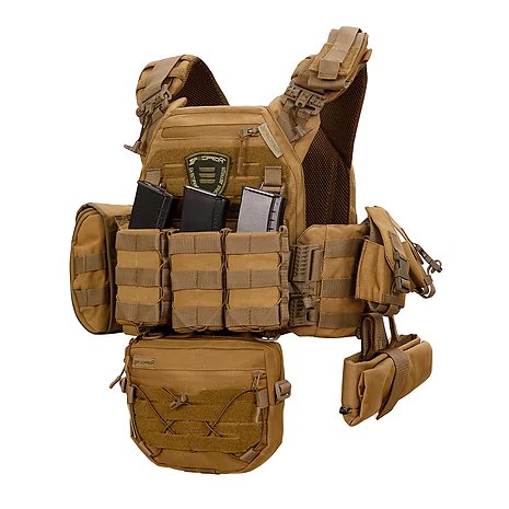Плитоноска Warmor gen.3 Pro Max. Система швидкого скидання. 7 підсумок. Койот