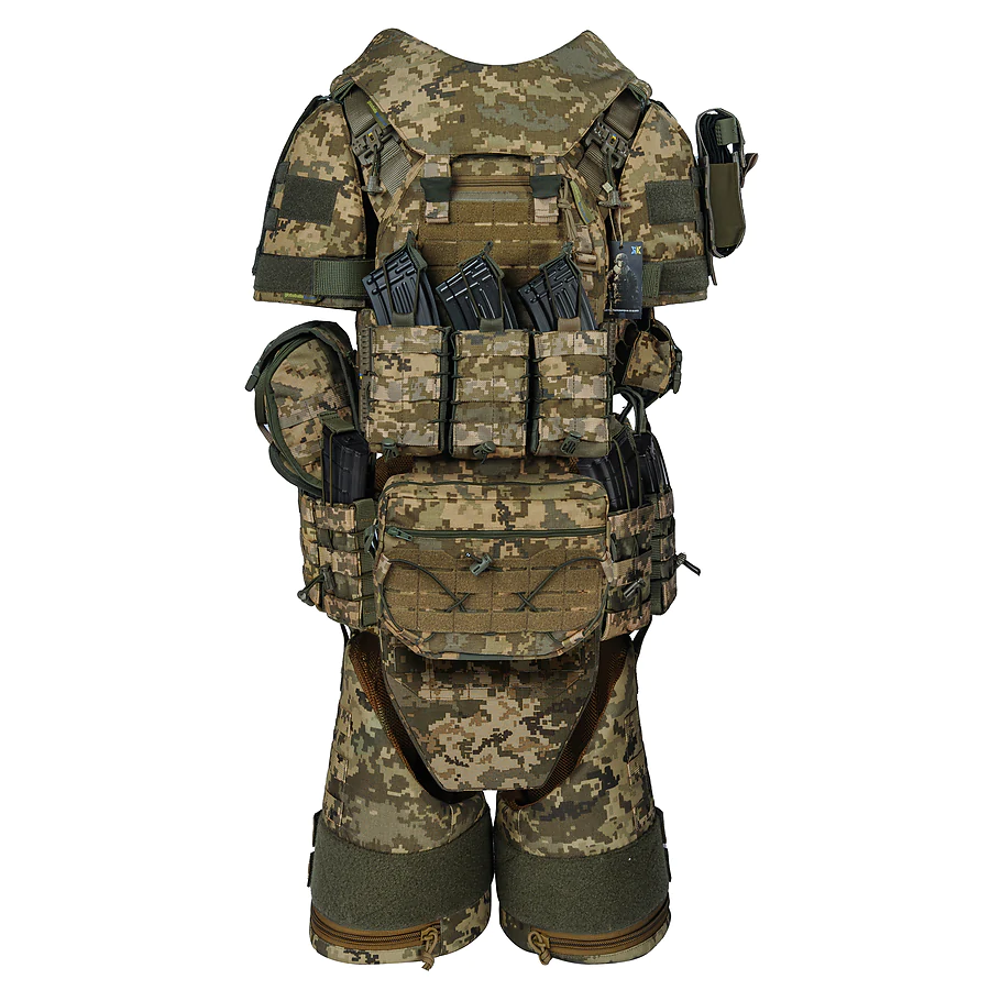 Бронежилет 6 класу Warmor Gen.3 FullSet SPECPROM. Балістичні пакети 1 класу. Піксель (ММ14)