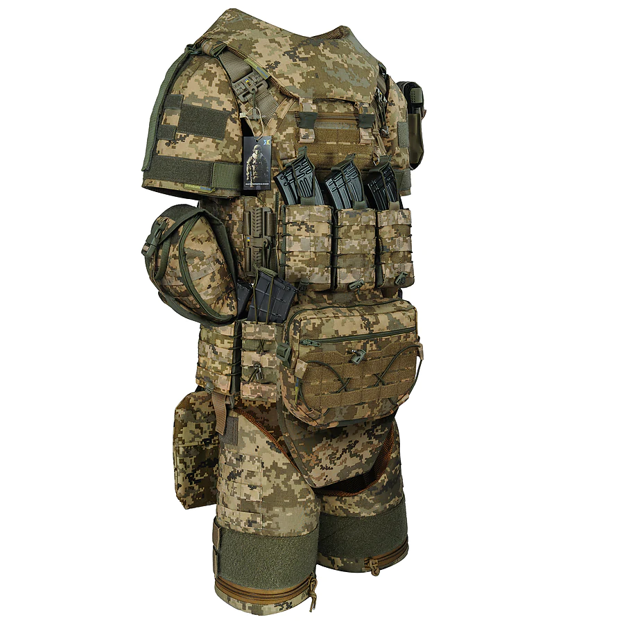 Бронежилет 6 класу Warmor Gen.3 FullSet SPECPROM. Балістичні пакети 1 класу. Піксель (ММ14)