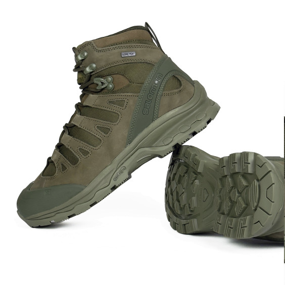 Черевики літні демісезон Salomon Quest 4D GTX Forces 2. Олива.