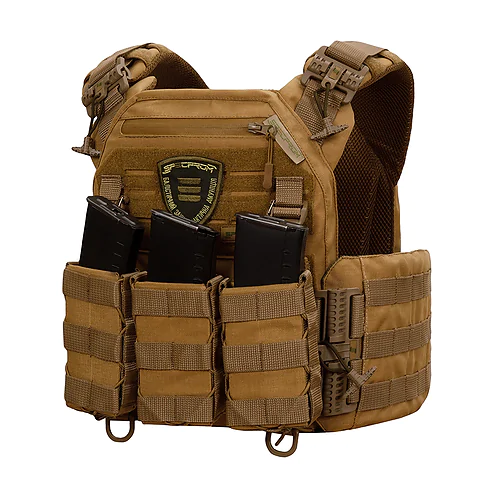 Плитоноска Warmor gen.3 XL+ Чорна зі системою швидкого скидання з підсумками. (Великого розміру)