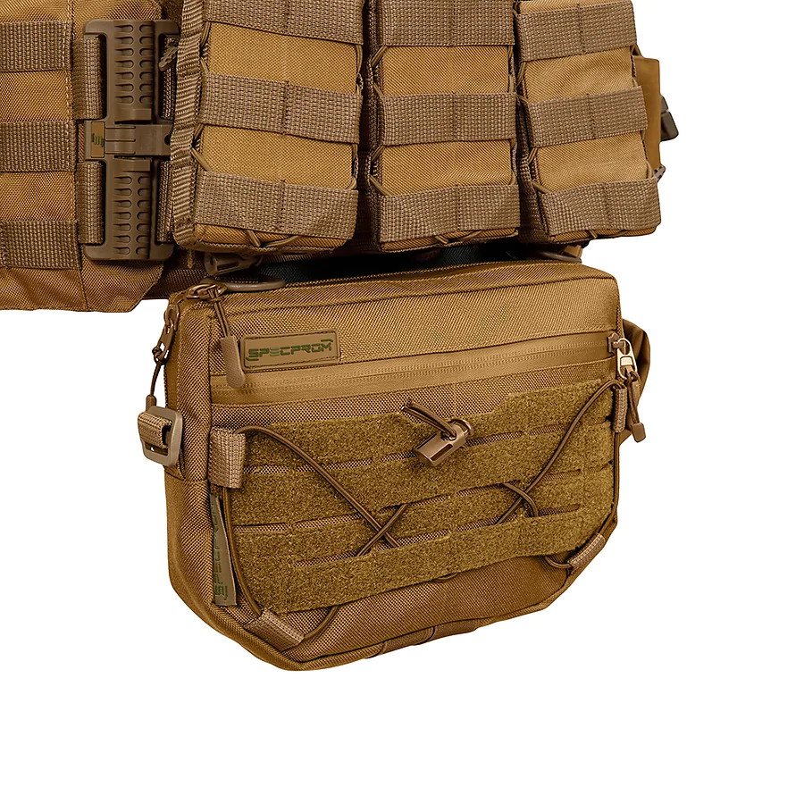 Плитоноска Warmor gen.3 Pro Max XL Койот. Система быстрого сброса. 7 подсумок. (Большого размера)