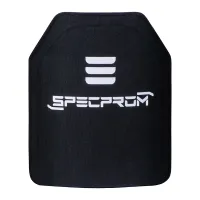 Керамическая бронеплита SPECPROM 6-го класса. Вес 2.8 кг. Размер 25 на 30 см. Черная