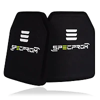Керамические бронеплиты 6-го класса SPECPROM. Вес 5,6кг. Размер 25 на 30 см. Комплект – 2 шт