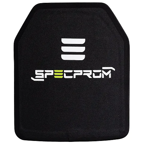 Керамическая бронеплита Sic+PE 6-го класса SPECPROM. Вес 2.4 кг. Размер 25 на 30 см