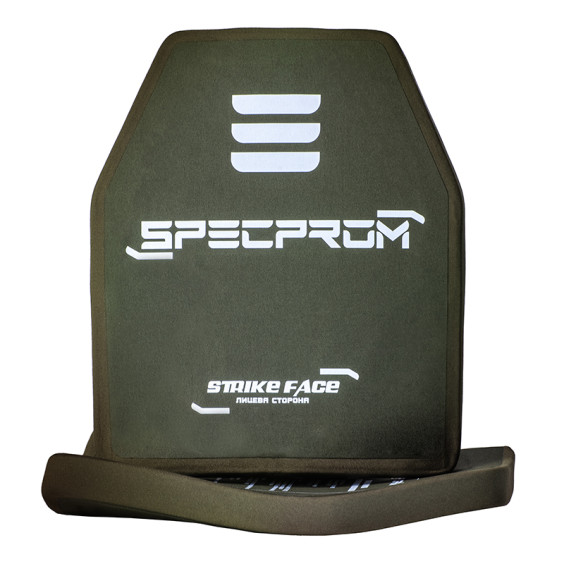 Комплект керамічних бронеплит SPECPROM 5-го класу. Вага 2.49 кг. Розмір 25 на 30 см. Олива. 2 шт.