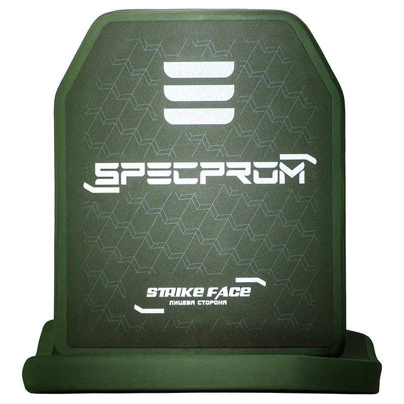 Комплект керамічних бронеплит SPECPROM 6-го класу. Вага 2.9 кг. Розмір 25 на 30 см. Олива. 2 шт.