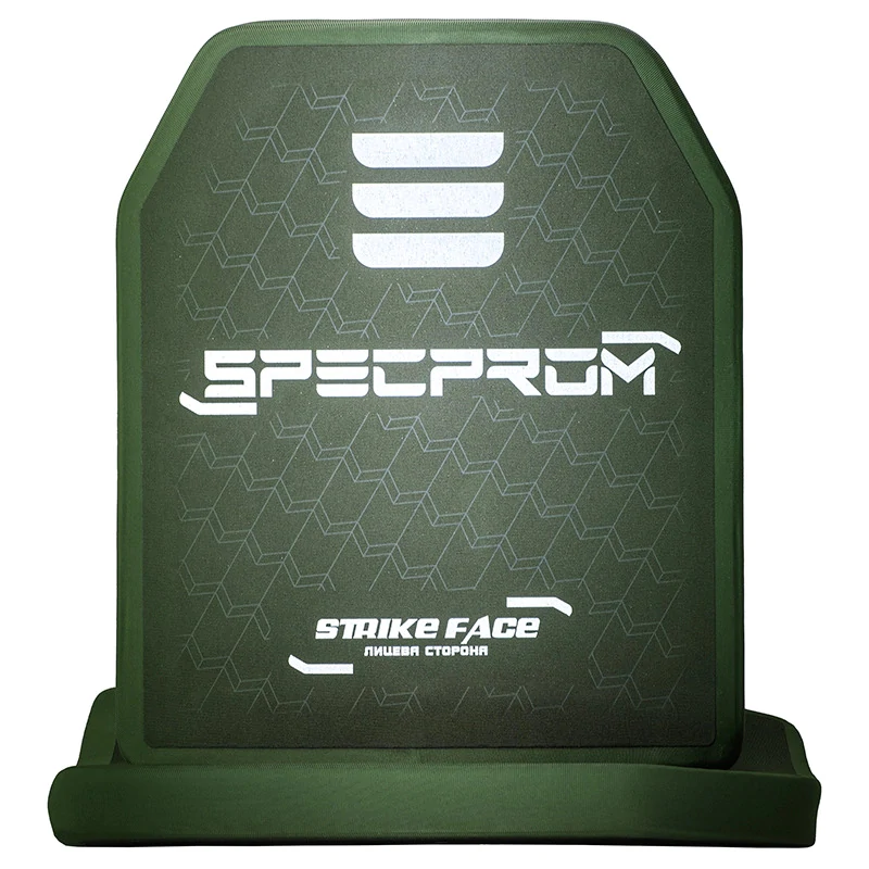 Комплект керамических бронеплит SPECPROM 6-го класса. Вес 3,2 кг. Размер 26 на 33 см. Олива. 2 шт.