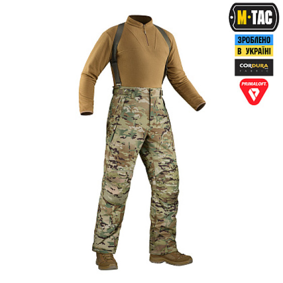 Штани зимові  M-Tac Alpha Pro Primaloft MС. Мультикам