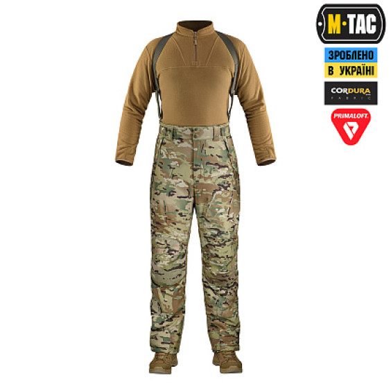 Штани зимові  M-Tac Alpha Pro Primaloft MС. Мультикам