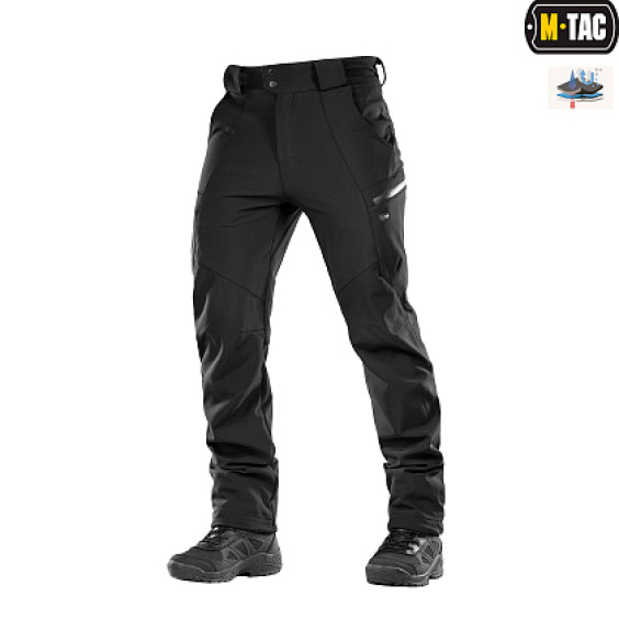 Штаны M-Tac Soft Shell Winter Black