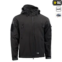 Куртка M-Tac Soft Shell с подстежкой Black. Черная