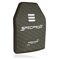 Керамическая бронеплита S-Line 5-го класса SPECPROM. Вес 3.38 кг. Размер 27.5 на 35 см.