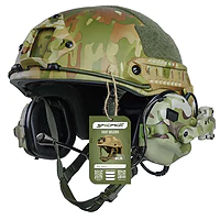 Баллистический бронешлем FAST SPECPROM с наушниками Earmor M32 (X). Мультикам