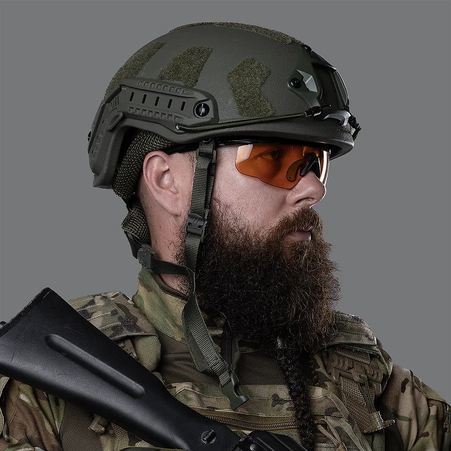 Шолом FAST VELCRO SPECPROM рівень захисту NIJ IIIA. Олива
