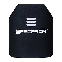 Поліетиленова бронеплита SPECPROM 3-го класу. Вага 1,7 кг. Розмір 25 на 30 см. Чорна.