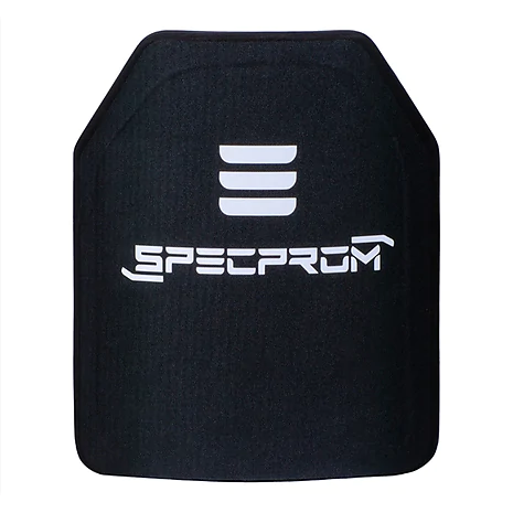 Полиэтиленовая бронеплита SPECPROM 3-го класса. Вес 1,7 кг. Размер 25 на 30 см. Черная