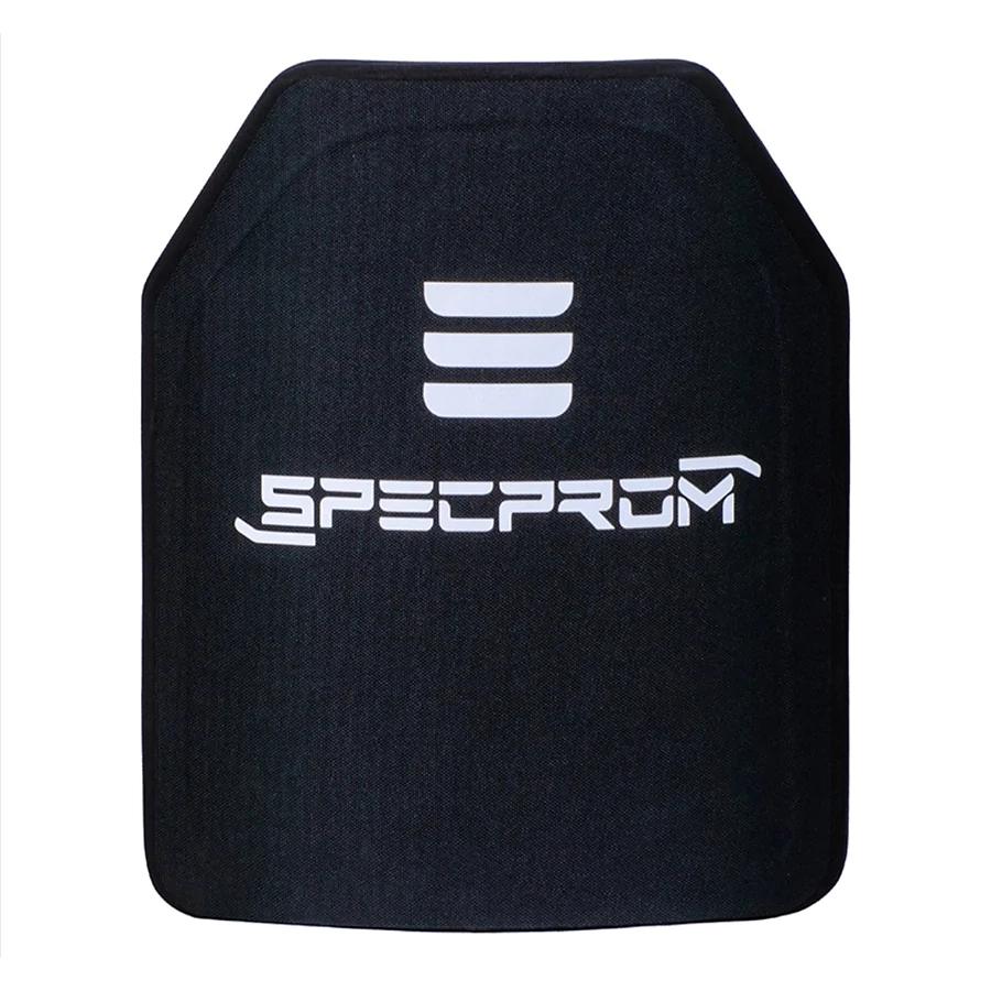 Поліетиленова бронеплита SPECPROM 3-го класу. Вага 1,7 кг. Розмір 25 на 30 см. Чорна.