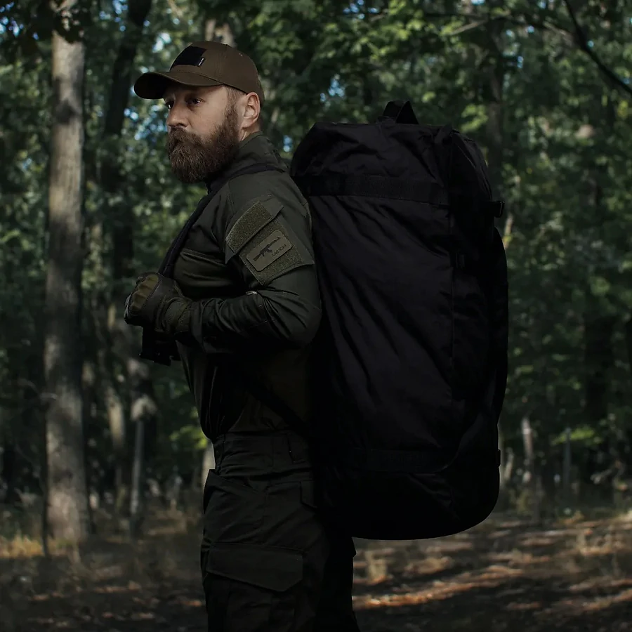 Тактическая сумка-баул Specprom Giant на 100л. Cordura 500D. Черный