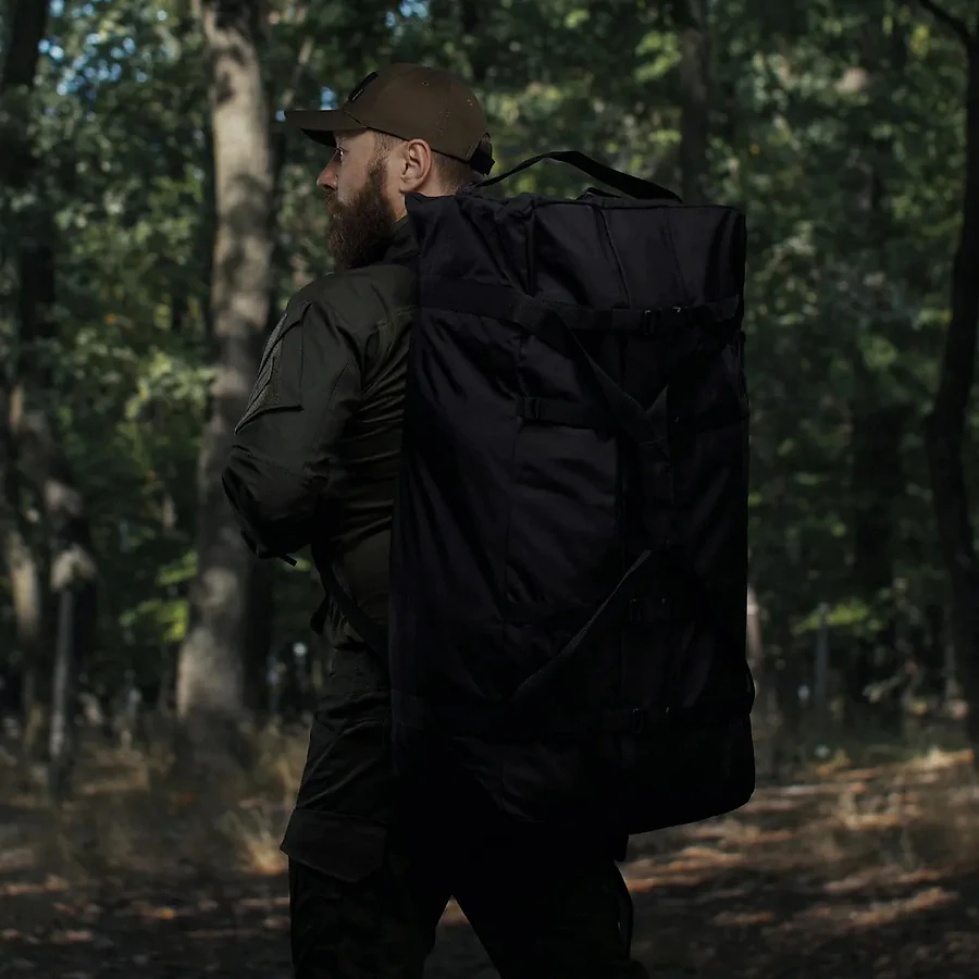 Тактическая сумка-баул Specprom Giant на 100л. Cordura 500D. Черный