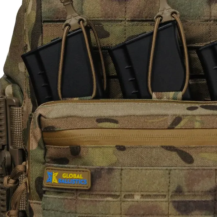 Плитоноска Warmor Gen.6. Мультикам. Органайзер комбинирований под 3 магазина