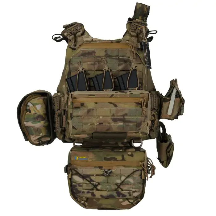 Плитоноска Warmor Gen.6 PRO MAX. Мультикам. Максимальный набор подсумков