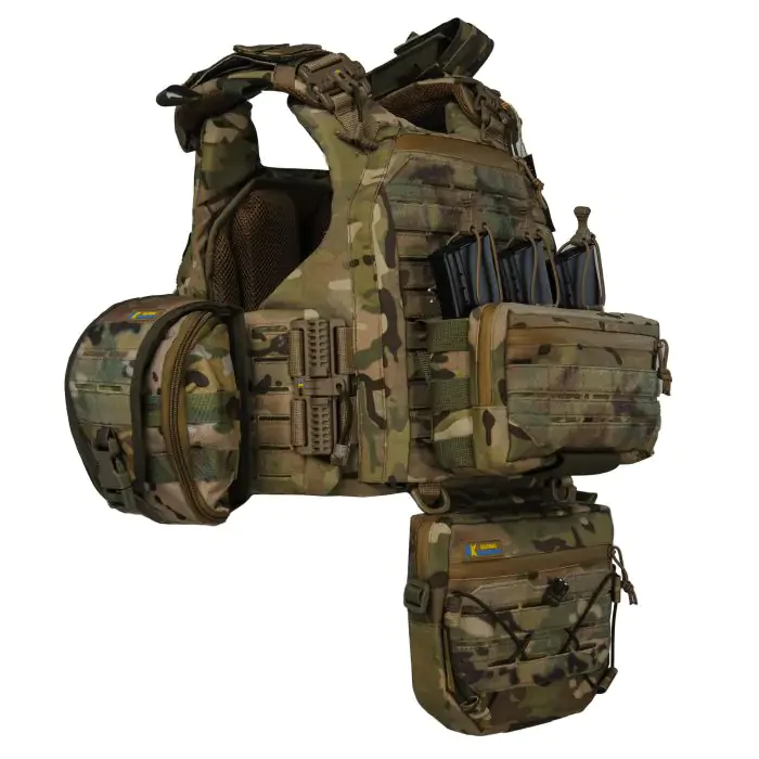 Плитоноска Warmor Gen.6 PRO MAX. Мультикам. Максимальный набор подсумков