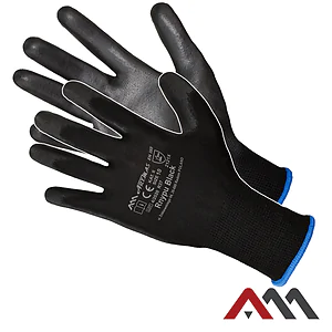 Рукавички з поліуретановим покриттям RnyPu Black ArtMas