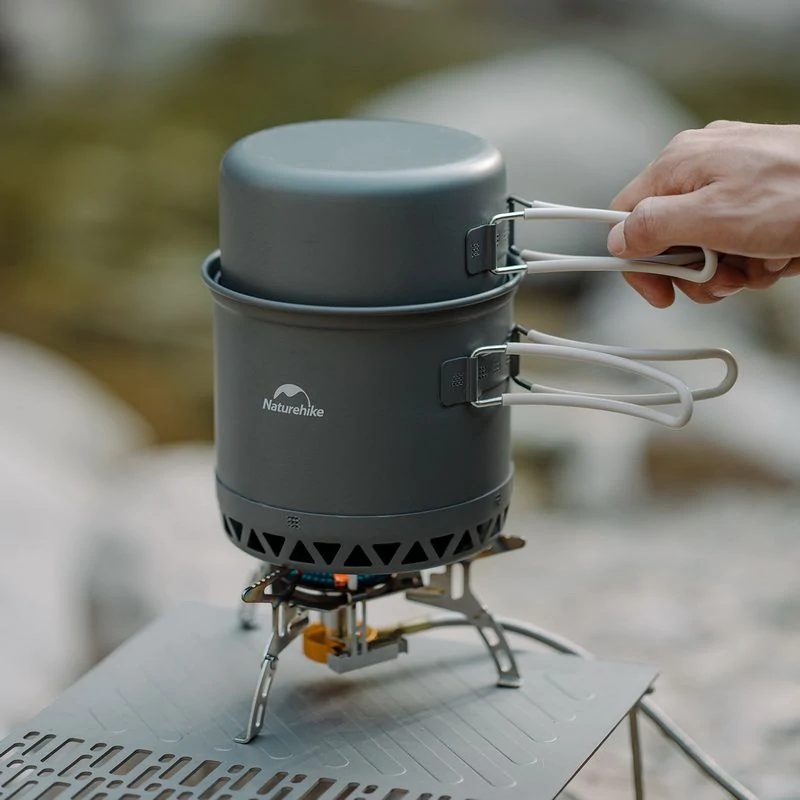 Набір посуду для кемпінгу 1,8 л алюмінієвий 2 од. Naturehike CNK2300CJ0002