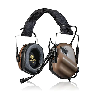 Активні тактичні навушники із мікрофоном Earmor M32 MOD3 Helmet Version. Койот