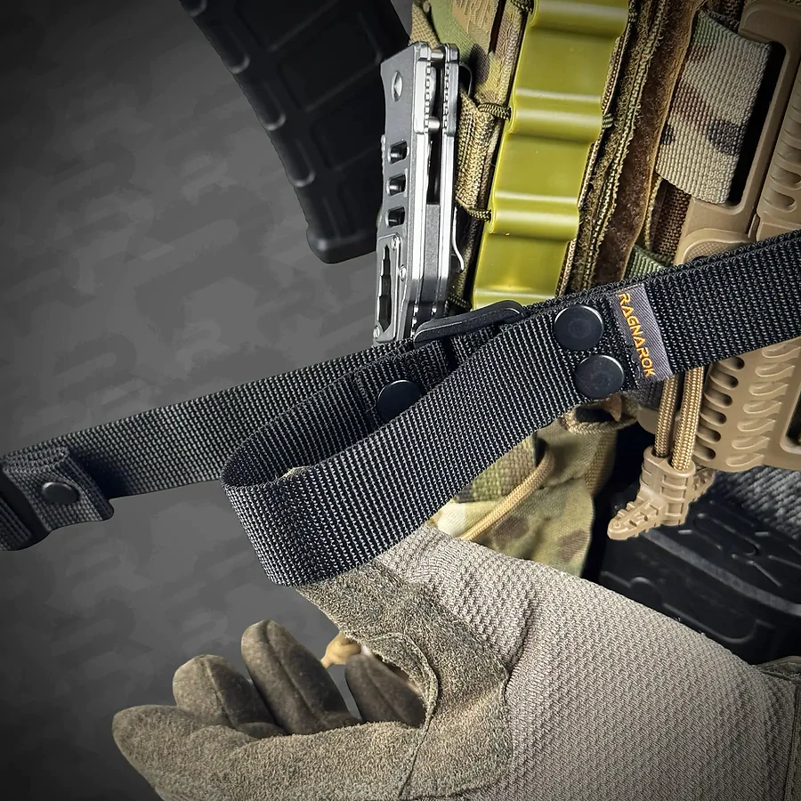 Ремінь одно/двоточковий збройовий RAGNAROK ODIN carbine Gen.II. Чорний