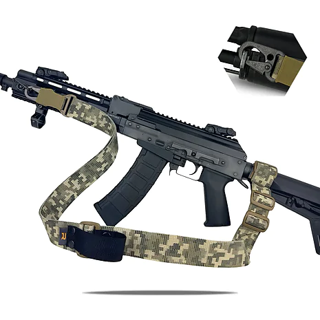 Ремень RAGNAROK TYR carbine оружейный одно/двухточечный с дополнительным креплением. Пиксель