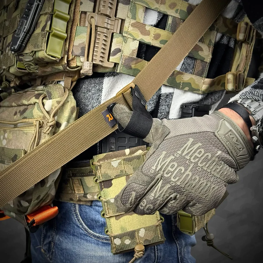 Ремень RAGNAROK TYR carbine оружейный одно/двухточечный с дополнительным креплением. Койот