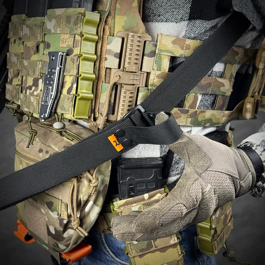 Ремінь RAGNAROK TYR carbine збройовий одно/двоточковий з додатковим кріпленням. Чорний