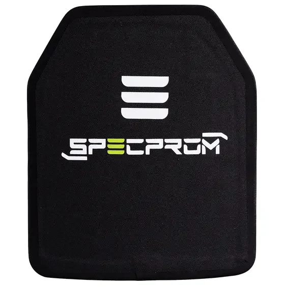 Керамічна бронеплита 6-го класу SPECPROM. Вага 3.7 кг. Розмір 26 на 33 см